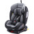 innokids 儿童安全座椅汽车用ISOFIX硬接口 0-4-12岁婴儿宝宝新生儿可坐躺 珊瑚灰 ISOFIX+LATCH接口