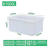 妙时居（MIAOSHIJU）牛筋塑料水箱长方形加厚加大箱水产养殖箱泡瓷砖水 K300L牛筋浅盆