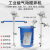 幻鲨 吨桶夹式专用气动搅拌机油漆油墨涂料胶水化工防爆横板式搅拌器备件  100加仑横板式不锈钢配置