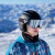 菲亚奥斯专业滑雪头盔女男户外单板滑雪帽套装雪盔雪镜一体儿童全套装备 哑光黑(无雪镜) L码 建议头围54-58CM