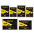 纳仕德 JXA0081 仿金属PVC营业执照保护框 免打孔磁性挂墙贴展示牌证件海报 横版金色A4