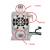 定制威尔沃夫电磁隔膜加药计量泵配件注射阀止回阀 逆止阀三连件 WS-40-02-L (40L/H 0.2MPA)