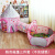 MDUG充气城堡室内小型家用儿童折叠宝宝男女孩爬行玩具帐篷隧道三件套 粉色城堡三件套 +100球