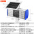 太阳能警示爆闪灯 交通安全路障灯 道路施工灯 双面LED信号频闪灯 支架 黑色