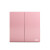 ABB 二开双控 86型墙壁开关插座面板情人节克里特粉色系列定制