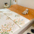北极绒酒店隔脏睡袋印花水洗棉旅行床单被罩一体式便携隔脏床单隔脏袋 茶艺-绿80x230cm