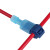 T型蓝免破线快速电线接线端子连接器接头无损分接线器线卡子接线端子