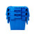 苏识DGZZ3  周转箱带盖  零件盒元件盒   加厚大号塑料物流箱 收纳胶箱 周转筐   蓝色  600×400×365mm