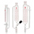 恒压滴液漏斗筒形分液漏斗四氟玻璃双活塞高真空节门可微调刻度线50/100/125/25 250ml/24*24双节门