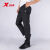 特步（XTEP） 特步运动裤男裤子新款宽松直筒轻便透气运动长裤跑步裤梭织 黑(聚酯纤维) 165(S)