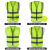 10件装反光安全背心马甲反光衣夜光环卫工人施工工地交通衣服定制 国标高亮光拉链款(5件装)联系客服备注颜色