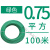祥利恒RV多股铜芯软线电线0.5 0.75 1 1.5 2.5 4 6平方国标电子线导 铜0.75平方100米(绿色)
