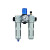 海达气动 过滤减压阀 定制铝合金过滤减压阀（铝合金）D系列三联件 HC-MAX(最大）1/8、3/4、1
