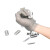 不锈钢钢丝手套防切割电锯屠宰裁剪验厂金属安全工业防割5级手套 三指尼龙腕带(单只) L