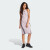 阿迪达斯 （adidas）女式三条纹夏季无袖修身中长连衣裙 preloved fig / black Large