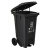 科力邦（Kelibang） 户外垃圾桶 加厚240L脚踏商用分类塑料环卫垃圾桶带盖 KB1068 灰色（1个）