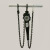 微型手扳葫芦提升机小型吊机手动手拉葫芦起重吊具环链电梯葫芦吊 0.75T3米7.8公斤送手套一副
