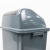 海斯迪克 HK-8012 分类垃圾桶 户外环卫垃圾桶 厨余有害商用景区物业 翻盖塑料垃圾箱 灰色 其他垃圾 加厚40L