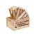 实木木框箱储物收纳木条箱子超市水果陈列道具长方形木箱装饰定制 B款白色 小号
