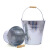 卡质 KAZHI 清洁用品 白铁皮水桶10L 镀锌桶大容量便携手提 10个装