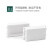 组合墙壁填空件填充板 空白板 小方块模块 白色小盖板128型23*36m 空白板填空件