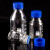 海斯迪克 HKCL-161 蓝盖试剂瓶 透明丝口玻璃瓶 螺纹口带刻度螺口试剂瓶 带刻度透明样品瓶 中性料 1000ml