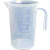 量杯 塑料 加厚量杯带刻度奶茶店专用大容量壶塑料毫升带盖量筒大量桶5000mlMSY 250ml无盖(2个)
