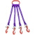 吊装带软柔性吊带四腿一米1.5米2米5t4腿4股组合吊具两腿吊绳起重 四腿5吨3米