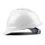 星工安全帽 新国标ABS工地V型防砸抗冲击工程电力施工透气 白色