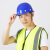 HKNA安全帽工地施工建筑工程盔式领导电工玻璃钢防砸夏季透气头盔定制 玻璃钢黄色（常规）