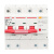 ZGRY 睿源 RYB9LE-125 过载保护器 低压漏电断路器3P+N 100A(单位：个）红白色