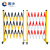 固乡绝缘（管式伸缩围栏红白1.2*3m）玻璃钢安全围栏 移动式防护栏绝缘围栏