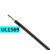UL1569 18AWG电子线 单芯多股软电线 阻燃 耐105℃高温连接线 黑色/10米价格
