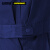 安赛瑞 春夏短袖劳保工作服套装 含裤子 夏季透气半袖工厂车间 深蓝色XXL码 11296