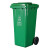 120升户外分类垃圾桶带轮分类果皮箱100L240四色垃圾分类环卫桶大 100升分类绿色餐厨两轮盖子