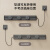 国际电工带线黑色轨道插座明装壁挂式可移动墙壁插座接线板多功能排插头线 40厘米+2个五孔黑色+1.5米线