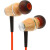 Symphonized XTC 2.0 有线耳机 优质原木立体声 耳塞式 入耳式隔音耳机 无缠结 红色 提供温暖、圆润的音调并完全贴合您的耳朵