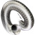 PULIJIE 3寸75mm耐高温排气管不锈钢金属软管防火管排废气管通风管波纹管 75mm5米