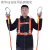 定制适用安全带工地施工保险带高空作业安全带全身五点式攀岩安全 国标橘色双小钩3米