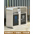 适用于户外垃圾桶不锈钢分类大号环卫商用可回收室外收纳筒果皮垃 304H款