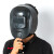 手持式电焊面罩半自动焊帽氩弧焊工专用塑料防水加厚焊接焊机脸部 面罩送8号镜片20黑20白