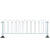 IGIFTFIRE定制城市市政道路人车分流镀锌钢交通京式护栏公路隔离栏马路围栏 高60cm