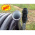 ABLEMEN PE水管灌溉管塑料管子黑色自来水管 内径50mm*4.7（1.5寸 国标16公斤压力）1米