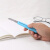 国誉(KOKUYO) 进口C3美工刀学生便携手工刀不易黏胶刀片 蓝色 HA-S110B