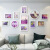 品美（pinmei） 简约现代照片墙创意客厅沙发背景墙相框挂墙组合卧室相片墙 白色(薰衣草)