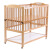 豆巴米榉木山毛榉婴儿床实木儿童宝宝移动多功能可拼接大床改书桌游戏围 床（木蜡油）