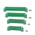 天旭 桥型接线排 接线端子排 配电箱地排 接地铜排8*12 绿色壳 20个 6孔地排