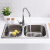 莱尔诗丹 Larsd LR7843R 304不锈钢水槽双槽 厨房水槽双槽套餐 左小右大 厨房洗菜池洗菜盆洗碗池