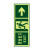 星工（XINGGONG）安全出口地贴夜光地贴荧光指示牌提示荧光通道牌 疏散方向 右箭头安全出口5个装