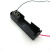 千水星 5号1节带线电池盒 1.5v黑色带导线塑料电池盒DIY模型电路电源配件玩具制作配件 1个
